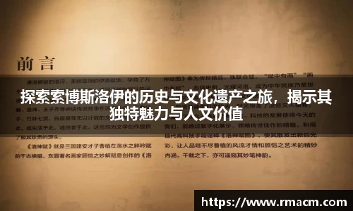 探索索博斯洛伊的历史与文化遗产之旅，揭示其独特魅力与人文价值
